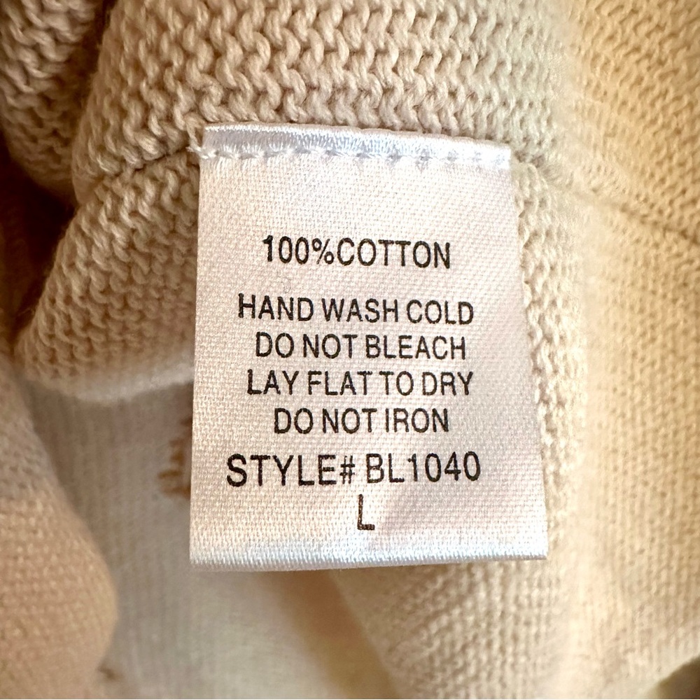 Star Patterned Beige Sweater - Picture 7 of 10